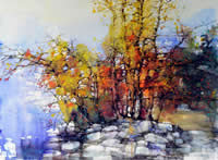 Riverside in Fall by Z.L. Feng